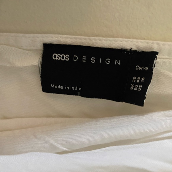 ASOS Design Curve White Beach Coverup - Picture 4 of 8